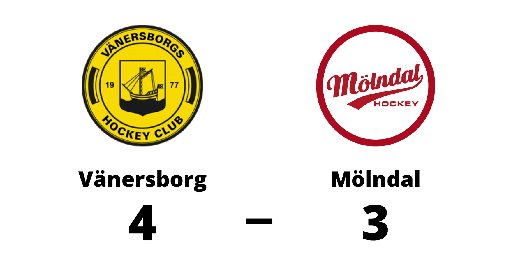 Vänersborgs HC vann mot IF Mölndal Hockey