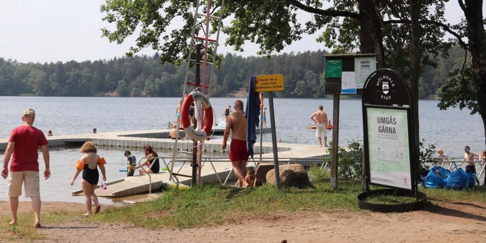 Kommunen avråder nu från bad i Tulebosjön.